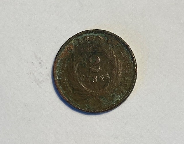 Two Cent Piece no date -- with Free Shipping