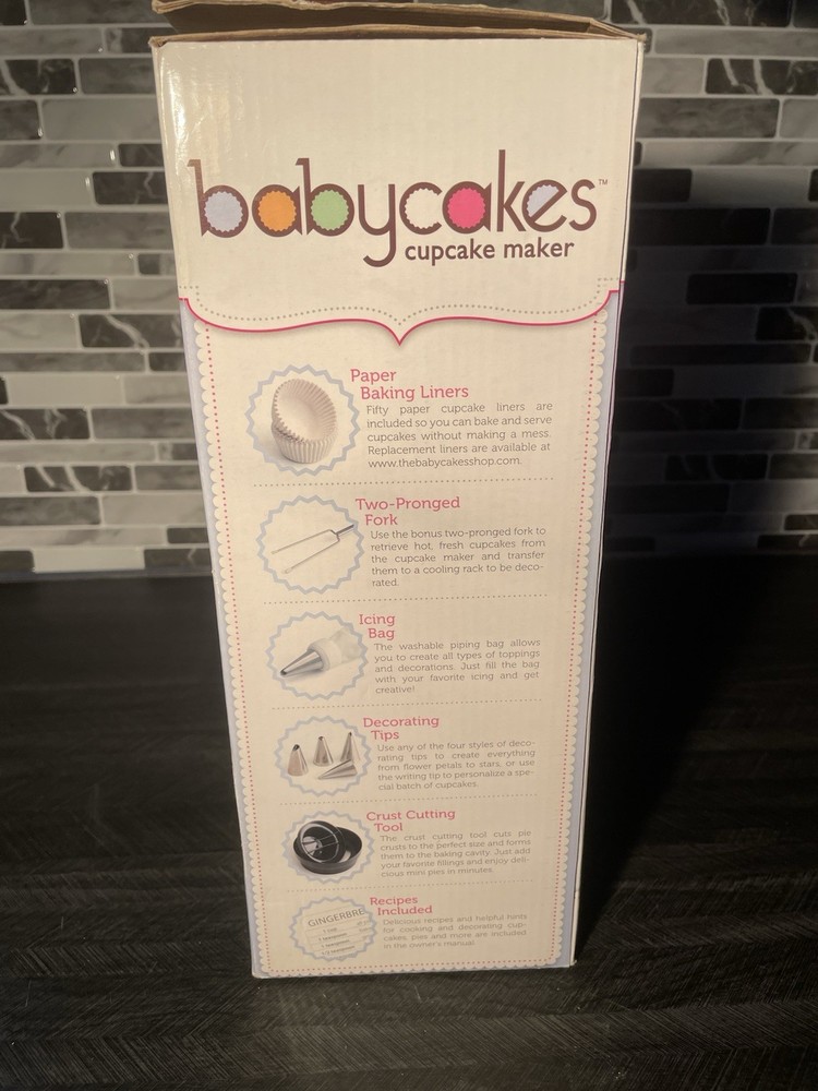 Baby cakes Nonstick Coated Cupcake Maker Red