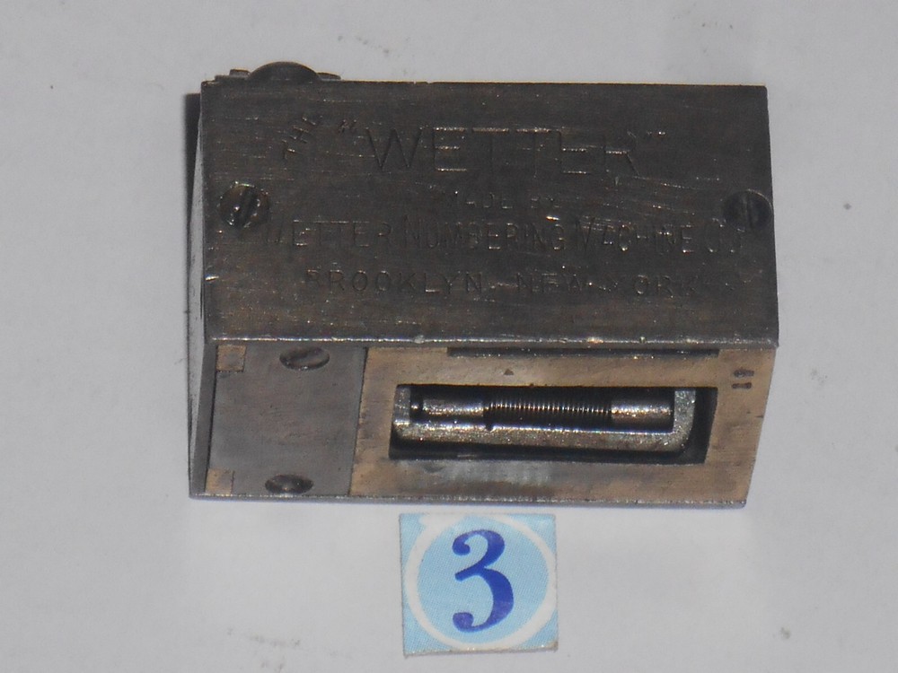 WETTER | letterpress numbering machine | 3