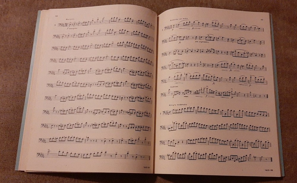 Rubank Advanced Method Trombone or Baritone Vol. II music book clean unmarked
