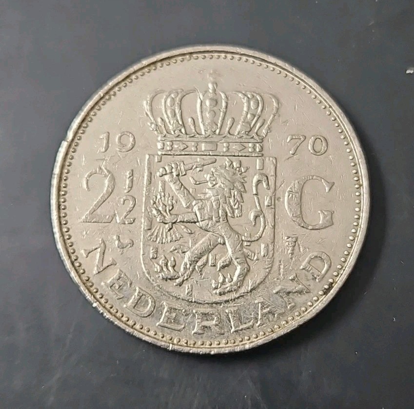 1970 Netherlands - 2½ Gulden (KM.#191)