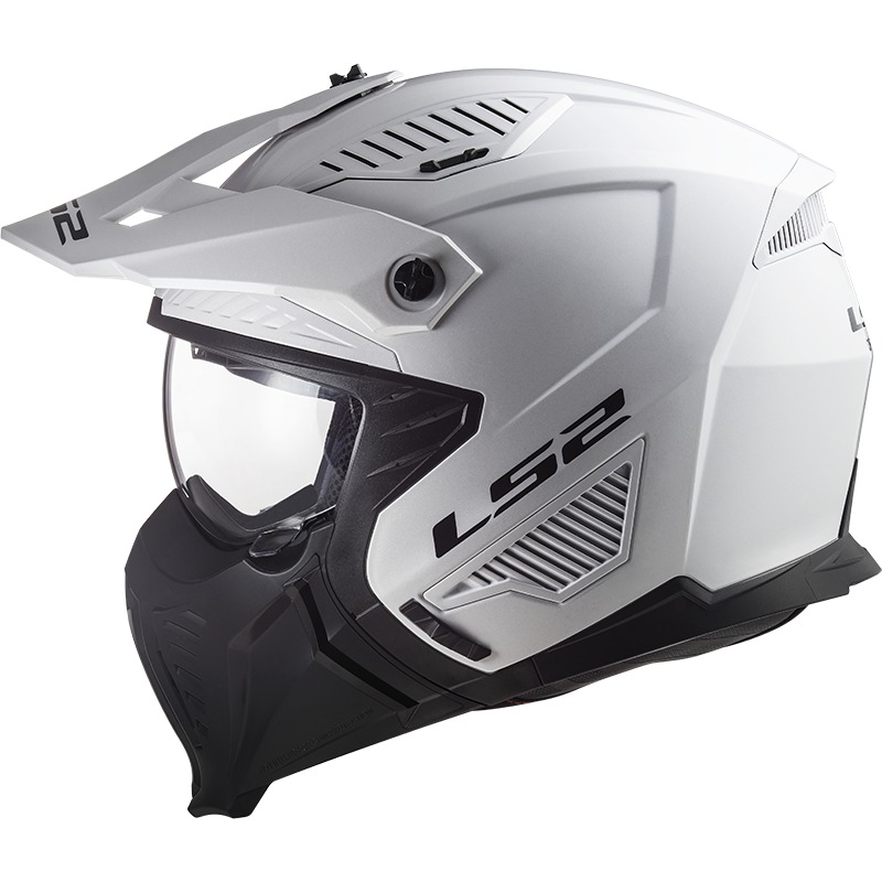 LS2 OF606 Drifter solid glossy white