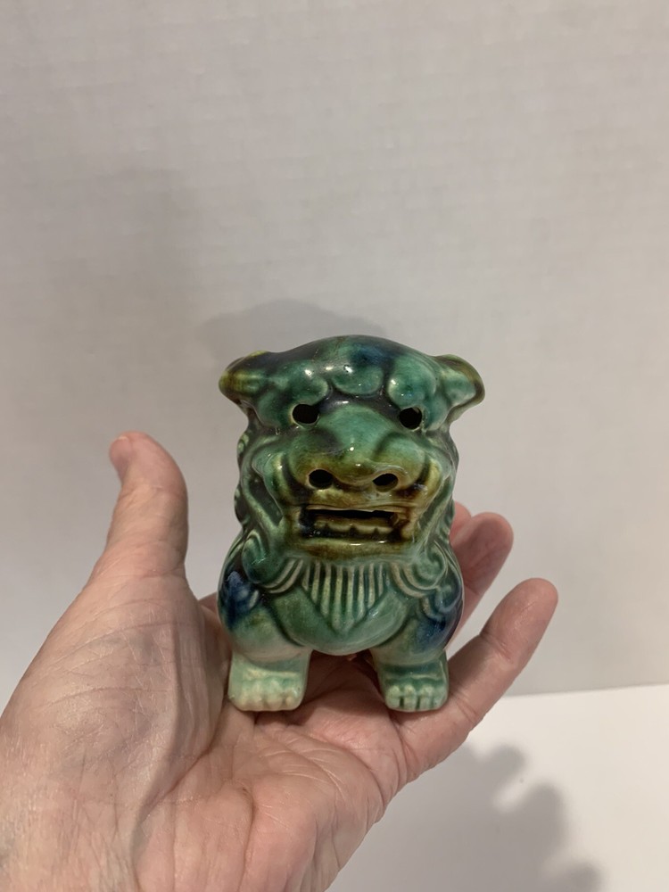 Ceramic Foo Dog Cone Incense Cover *no Underplate* 4"