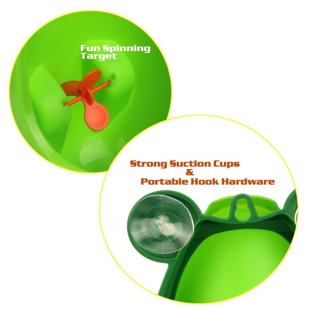Funny Frog Potty Training Urinal for Boys - Suction Cup, Adjustable Height
