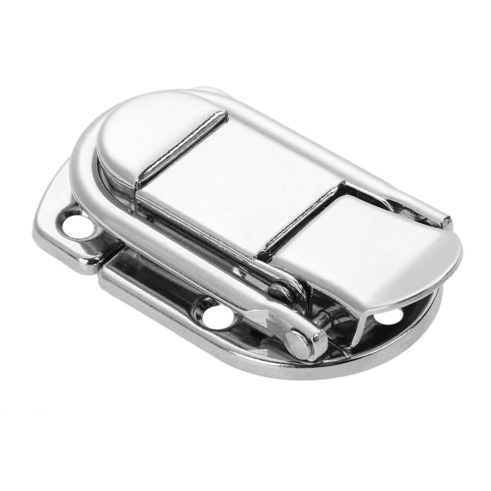Cabinet Fastener Toggle Catch Latch Boxes Case Trunk Suitcase Lock Chest Silver