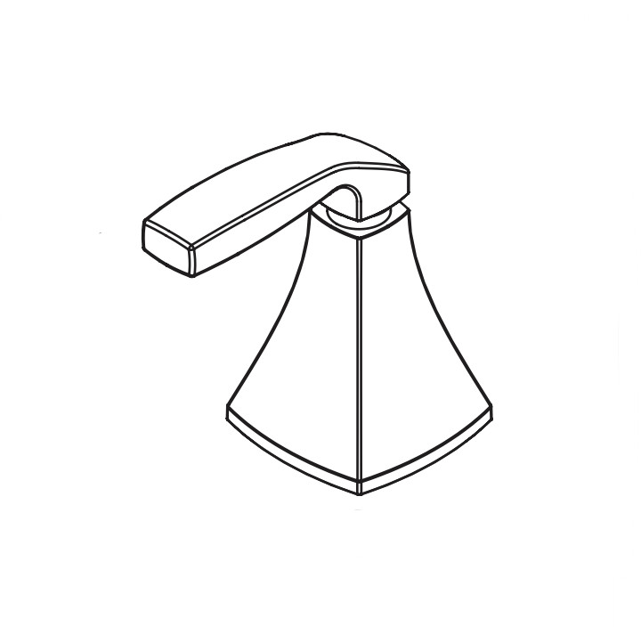 Moen 161942BG Handle Kit for VOSS 2-Handle Widespread Faucet in Brushed Gold