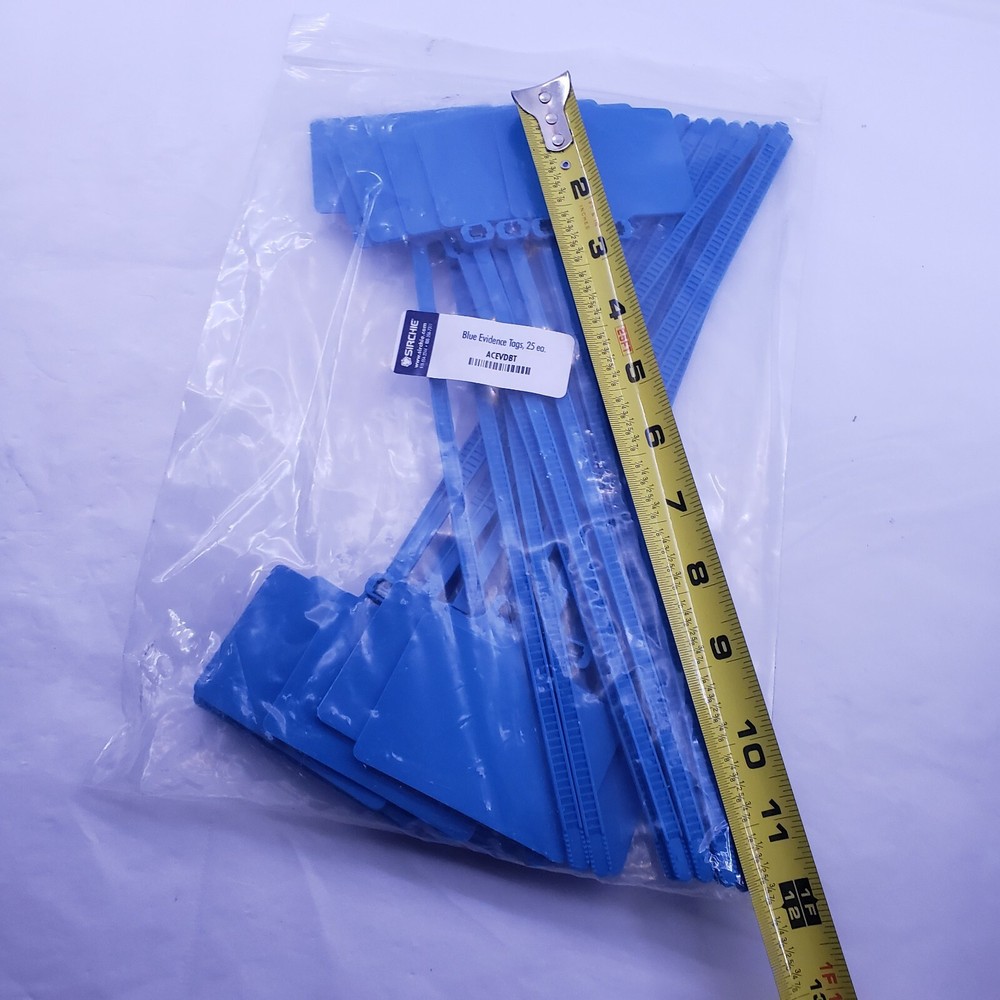 Sirchie Blue Evidence Tags 25 Ea ACEVDBT