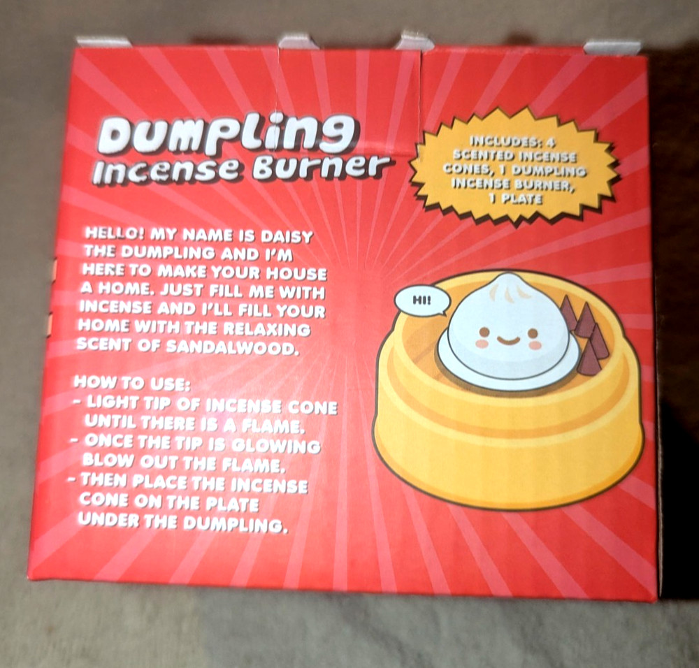 Dumpling Incense Burner! Including 4 Scented Incense Cone