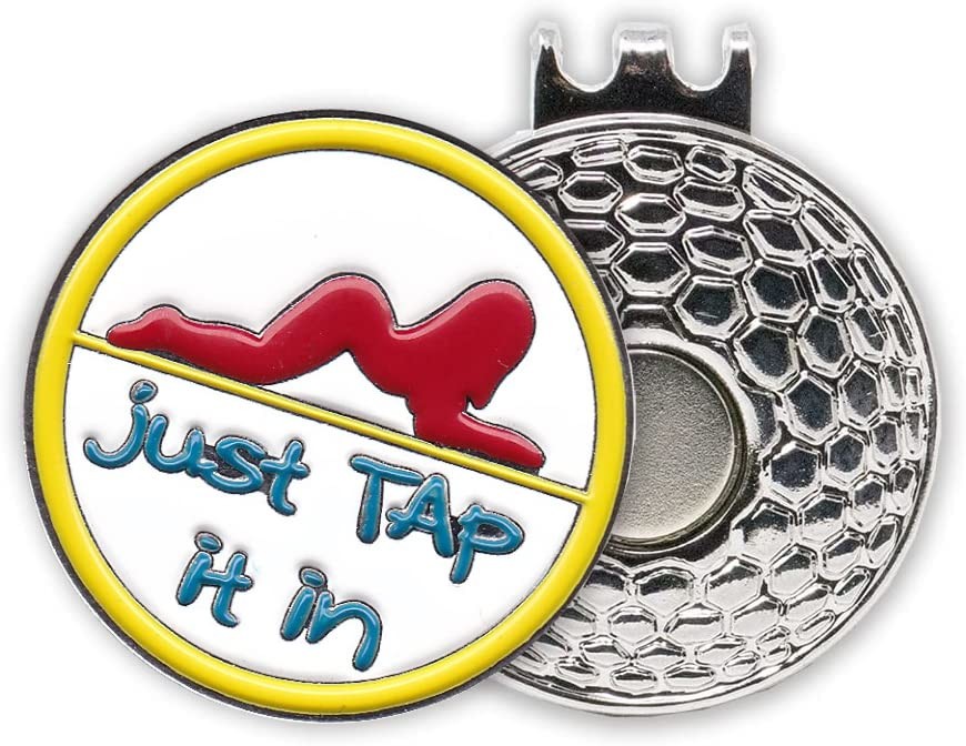 DA VINCI Golf Ball Marker Hat Clip (4-Pack) Silver