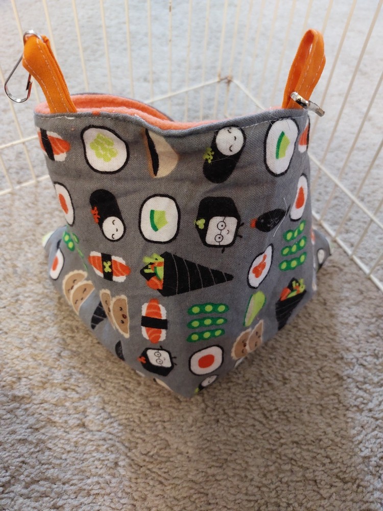Ferret Corner Sack - Flannel Sushi Pattern
