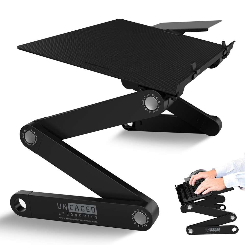 WorkEZ Adjustable Computer Keyboard Stand for Desk, Keyboard & Mouse Riser, E...