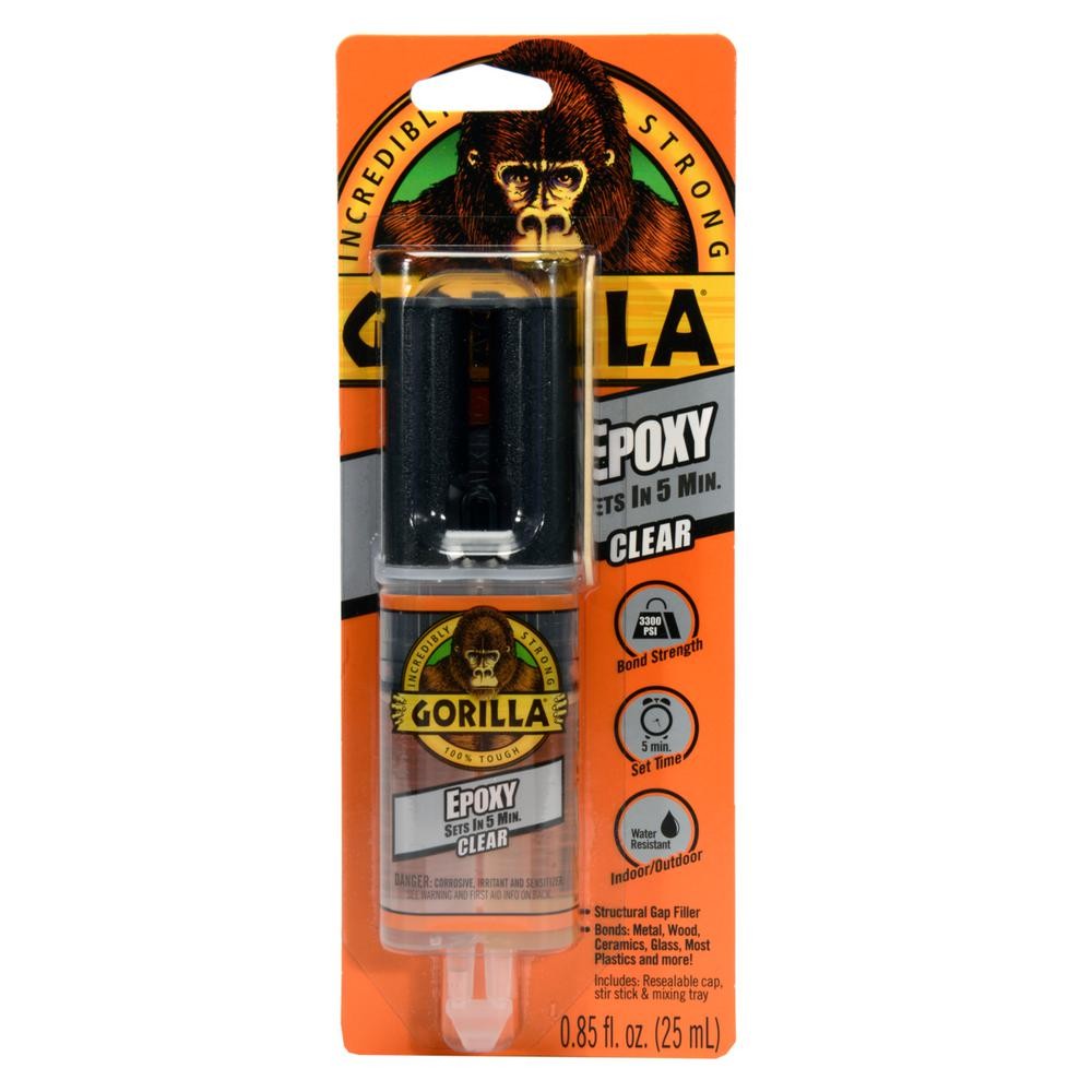 Gorilla Epoxy Syringe: 0.85 fl. oz. (Clear)