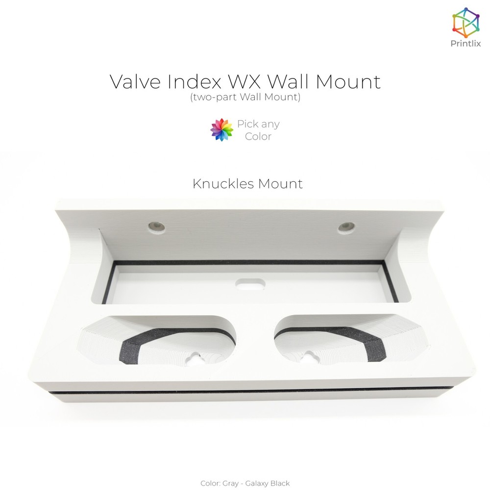 Valve Index WX Wall Mount for Index Controllers and Headset - PLA