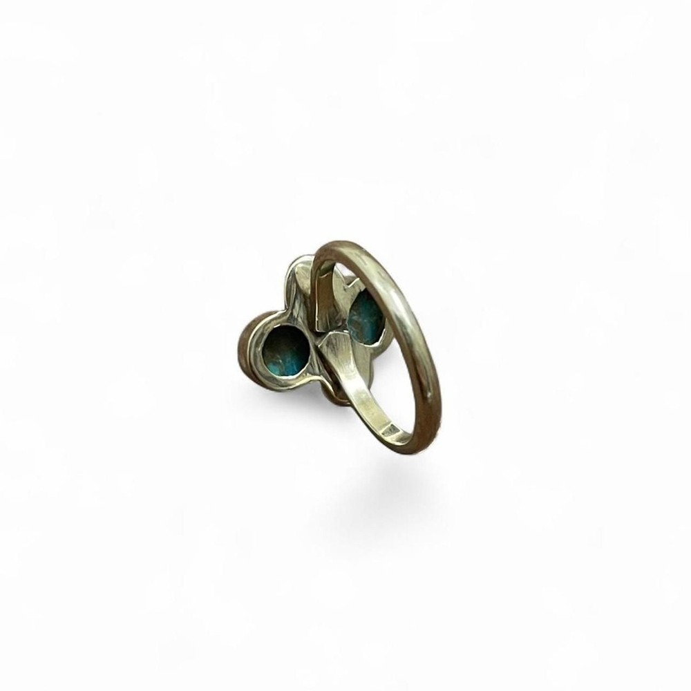 Genuine Turquoise Stone Ring – 925 Sterling Silver | Size 7.5