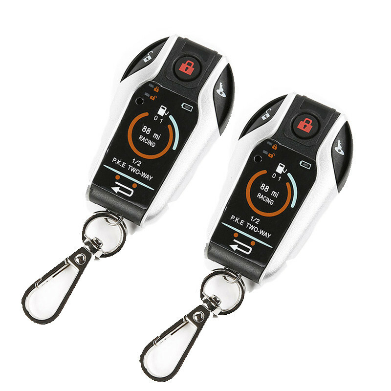 2 Way Motorcycle Safty Remote Control Engine Immoblized Start KEY Alarm System