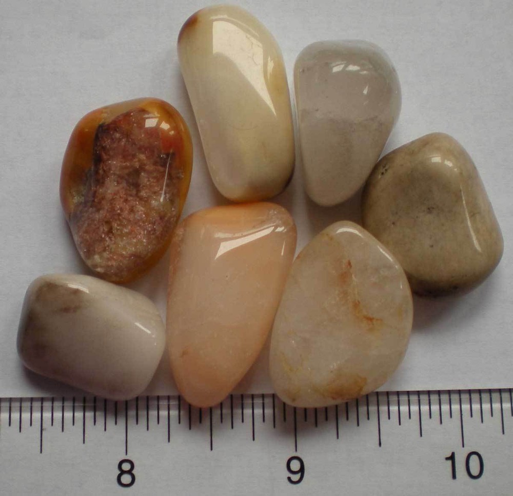 Angel Phantom Quartz (Amphibole)  - 7 Tumbled Stones rt548h