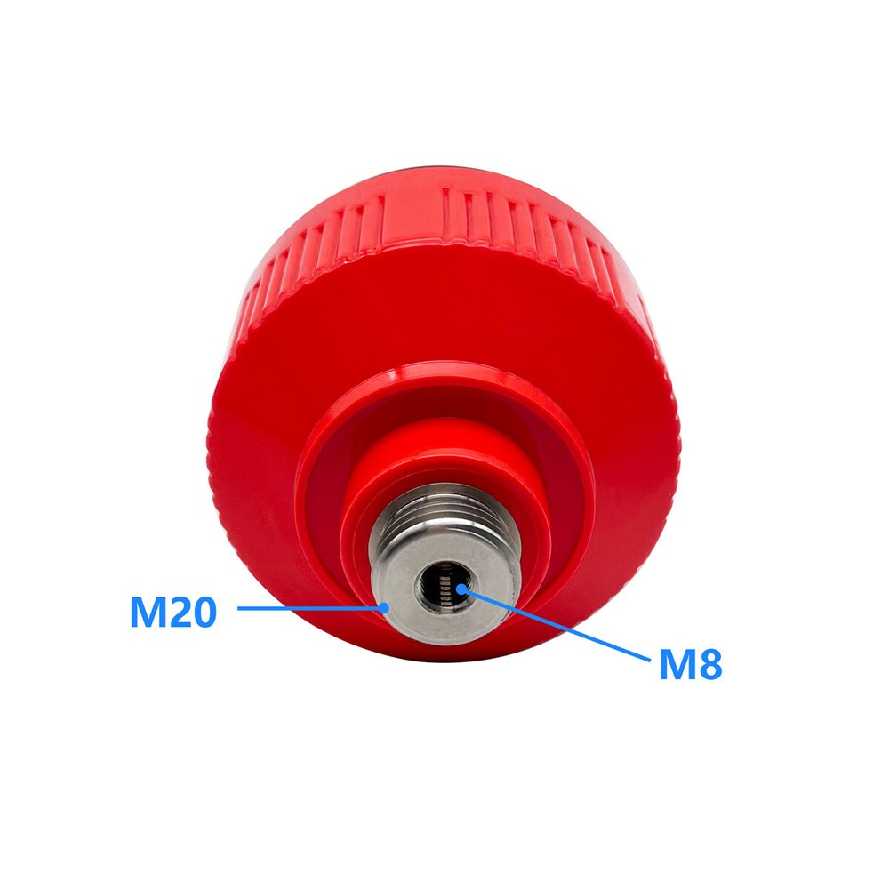 NEW 64mm RED MINI PRISM WITH ALUMINUM STUD THREAD M20