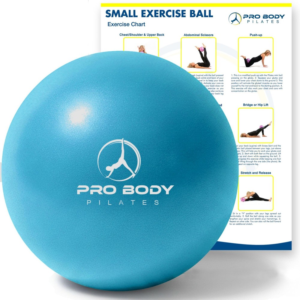 Ball 9 Inch - Small Exercise Ball for Stability, Barre, Core, Ab Workouts, Yo...