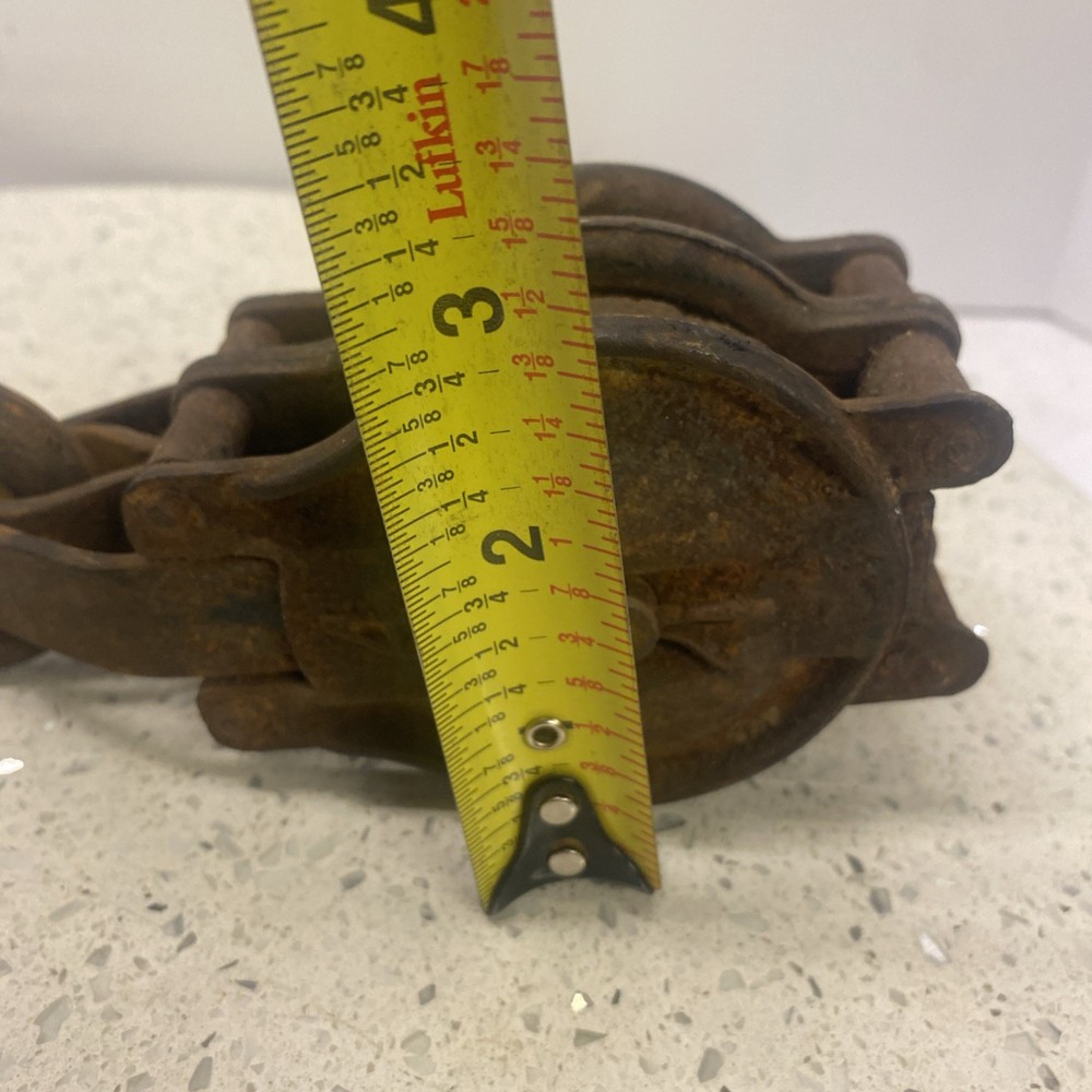 Vintage Iron Block Pulley