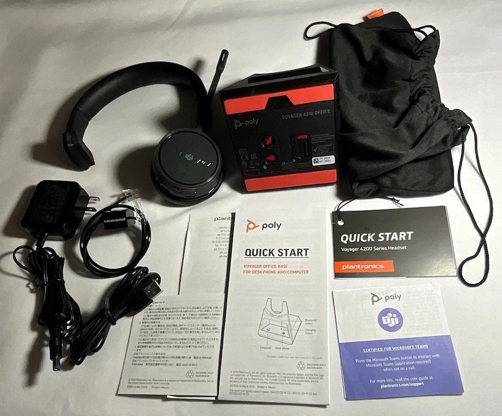 Plantronics Poly Voyager 4210 Headset & Dock
