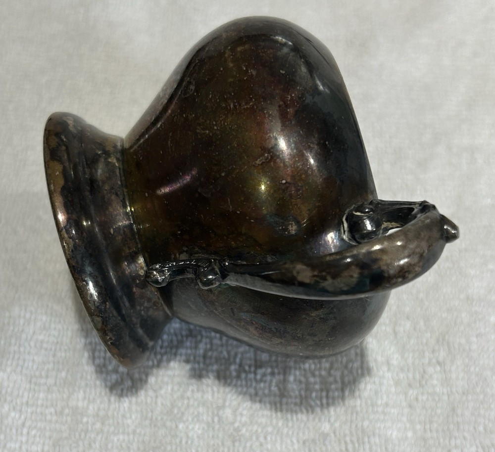 Silver Tone Sugar Bowl No Lid