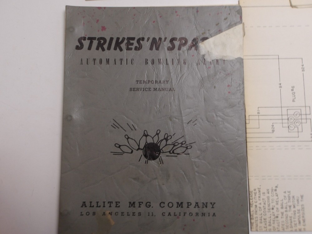 Allite: Strikes n Spares - Schematics Set, Instructions & Manual