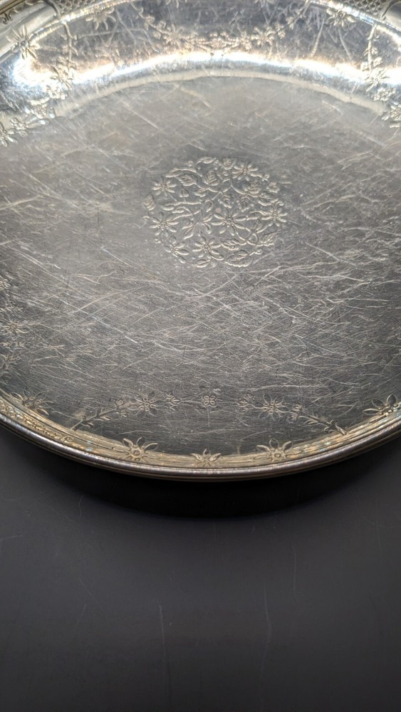 Tiffany And Co Silver Floral Pattern Bowl