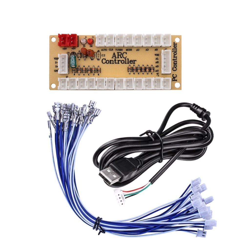 Zero Delay Arcade USB Encoder With USB Cable For Mame Jamma DIY PC Game 3 Sets