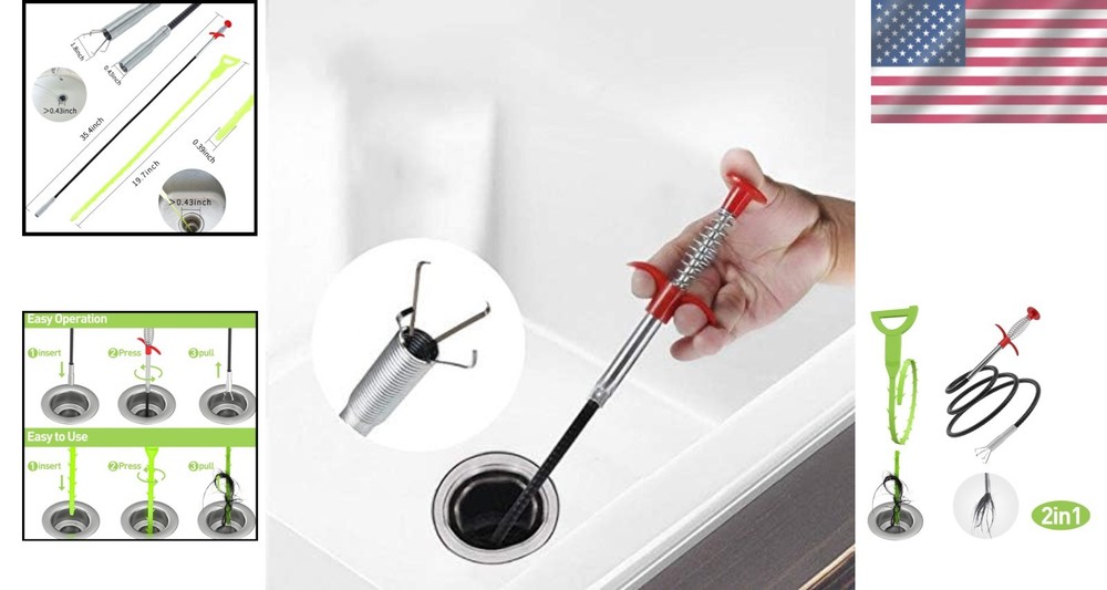 Lightweight 4-Claw Tool for Home & Kitchen - 35.4 Inch Flexible Solution
