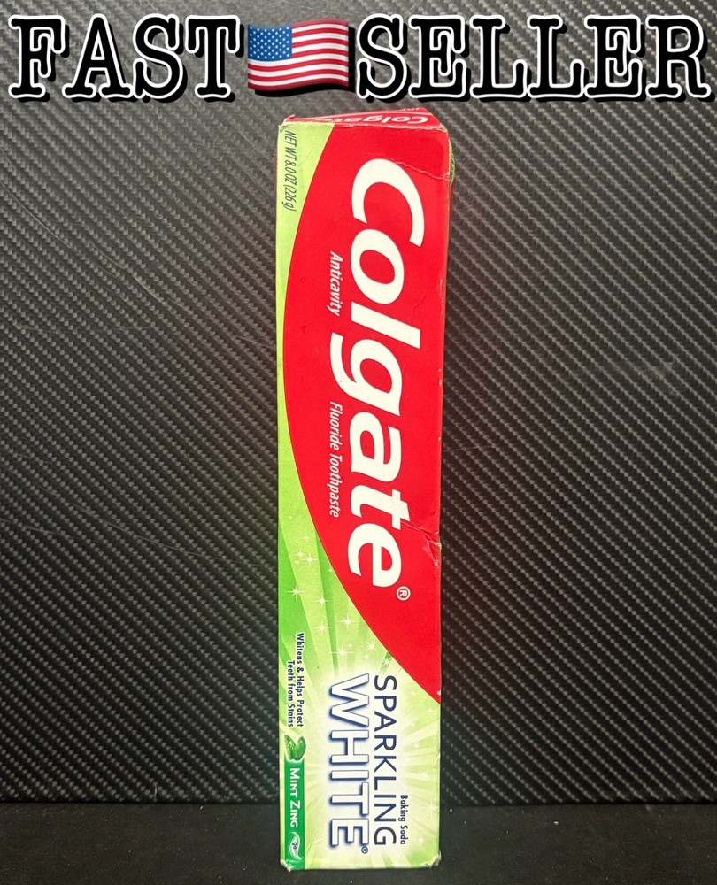 Colgate Sparkling White Mint Zing Gel Toothpaste, 8oz (226g)