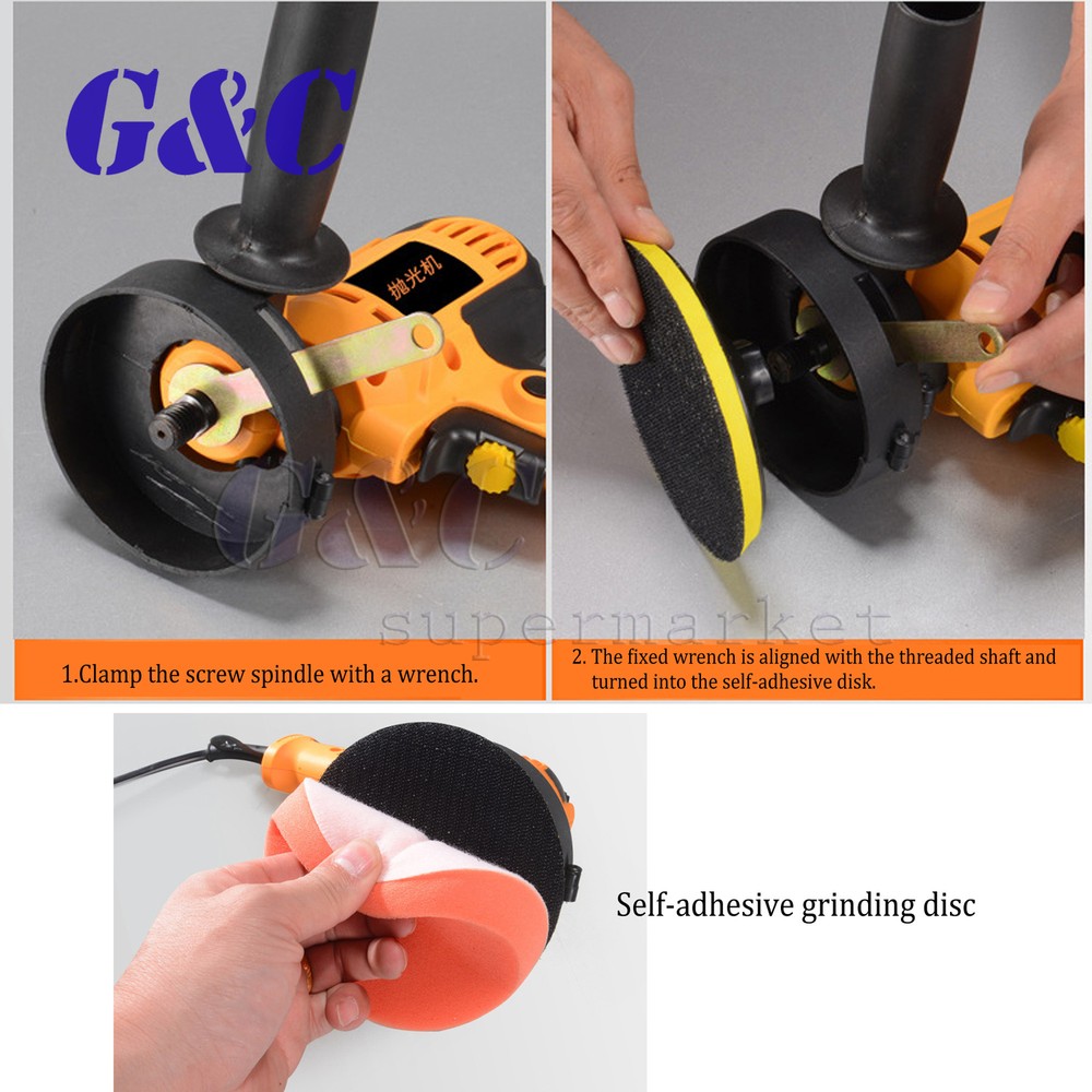 Electric Car Polisher Sander Buffer Polishing Machine Kit 700w Variable Speed
