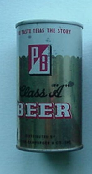 1970s PB CLASS "A" BEER CAN - PACKARD-BAMBERGER STORES