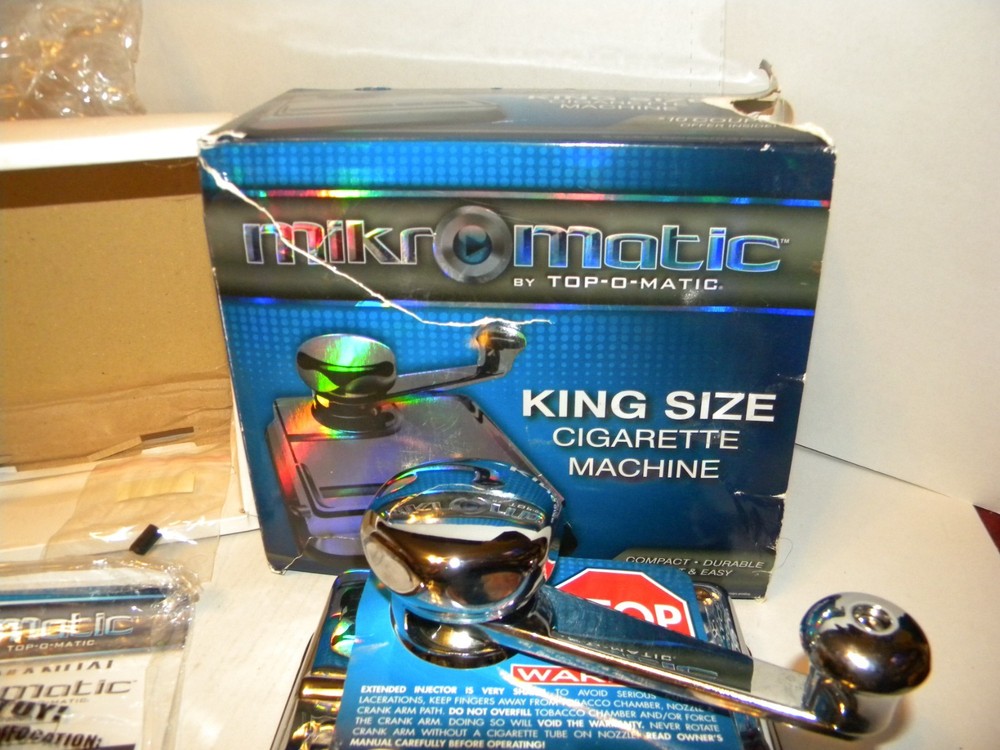 Top-O-Matic Mikromatic King Size Cigarette Machine Compact Durable Fast & Easy