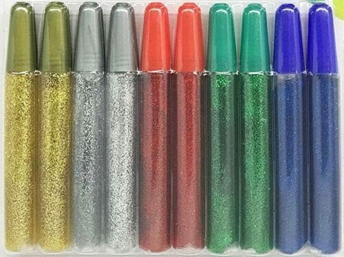 Assorted Glitter Glue Sticks, 10 Pack