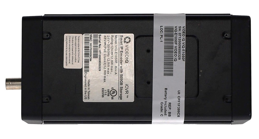 VIDEO IQ VIQ-E1050F ICVR SINGLE-CH SMART IP ENCODER w/ 500GB STORAGE