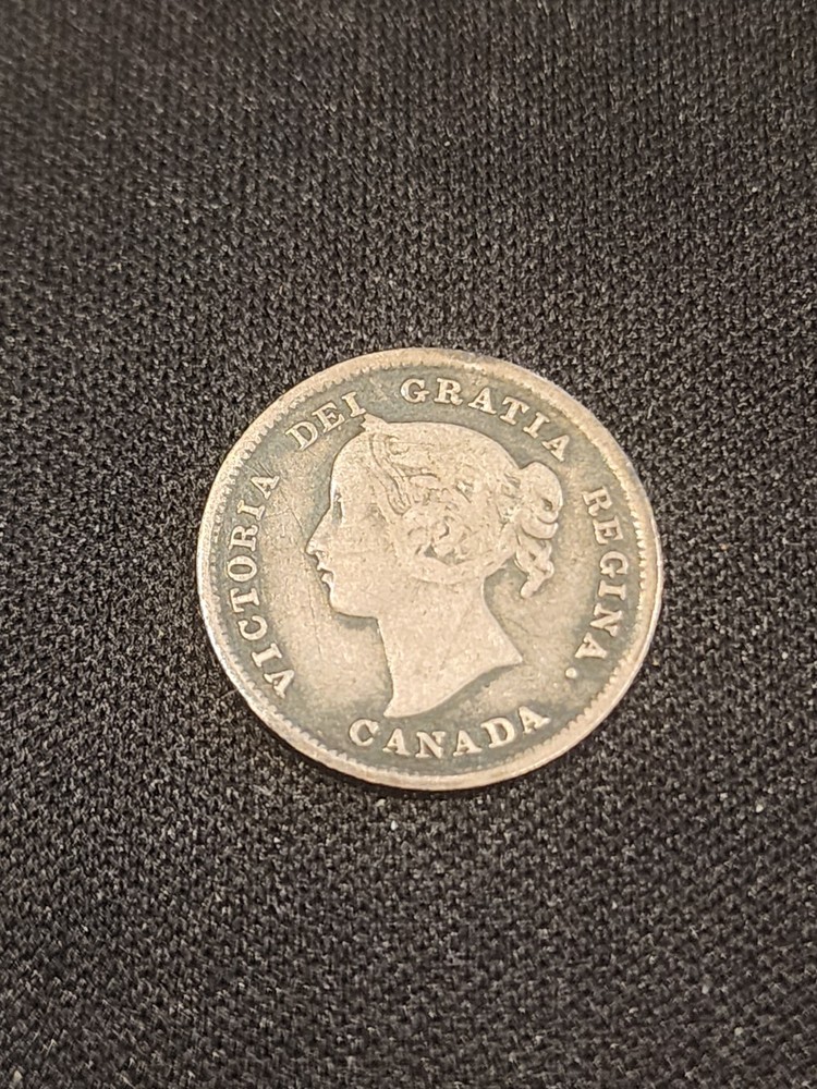 1894 Canada 5 Cents Silver Coin