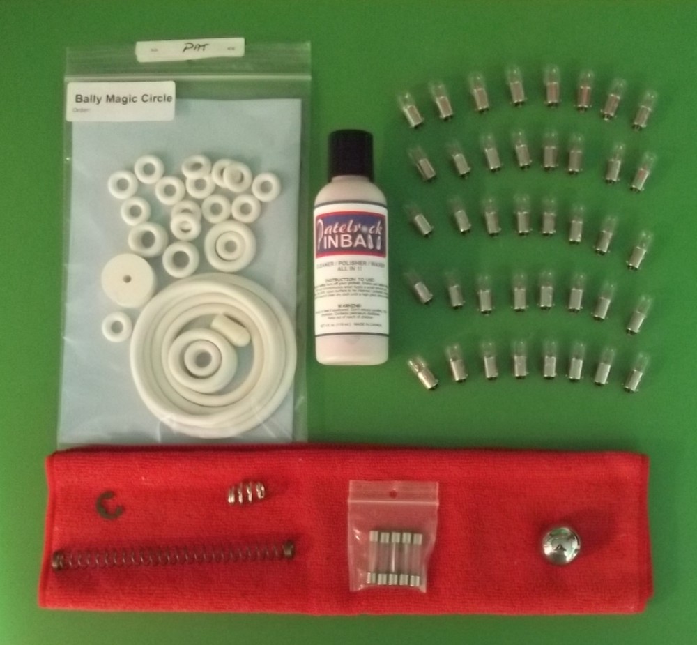 1965 Bally Magic Circle Pinball Machine Maintenance Super Kit