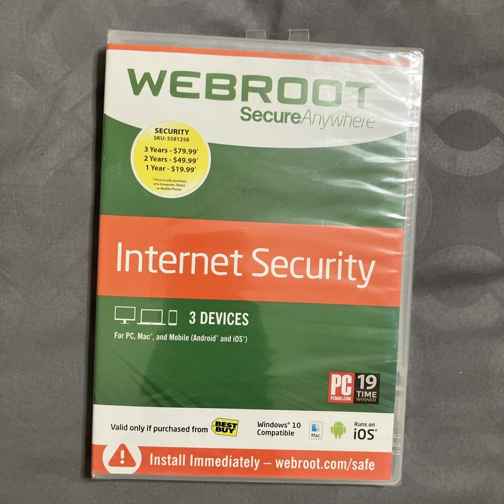 Webroot SecureAnywhere Internet Security 2006-2017 - Brand New