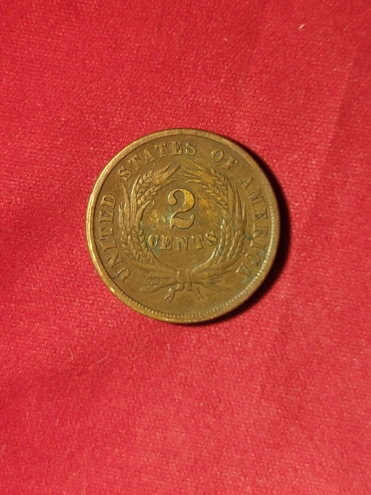 1864 2 cent piece RPD