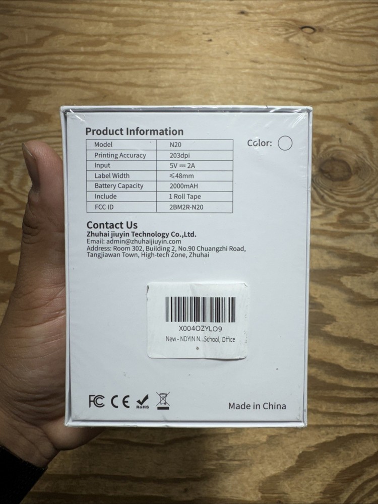 Portable Label Maker Bluetooth Thermal Label Printer N20