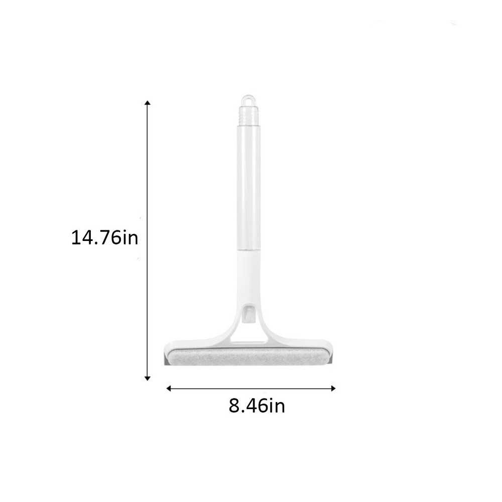 Home Window Mirror Cleaning Tool White Multi-Function Glass Squeegee