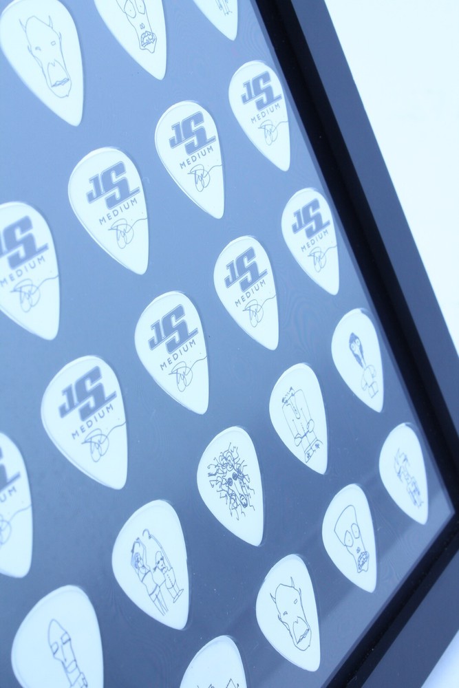 Guitar Pick Display Insert, 8 x 10 Vertical Black, Holds 30 Picks - NO FRAME