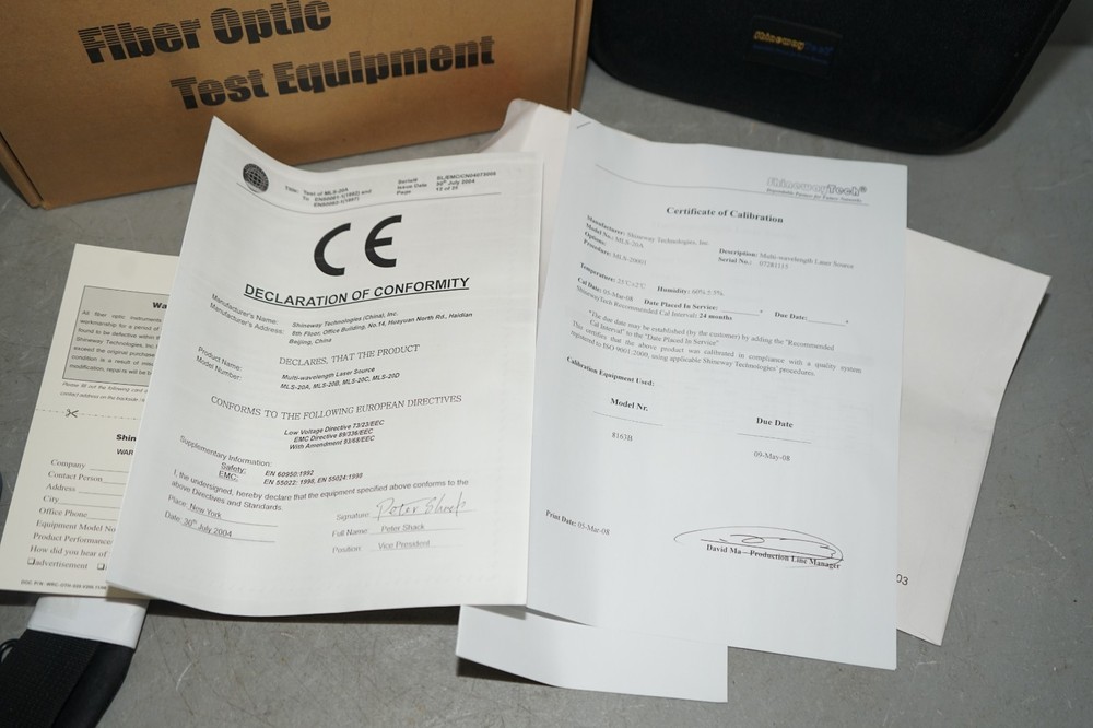 ^ Shineway Tech MLS-20A Multi-wavelength Laser Source #X5271