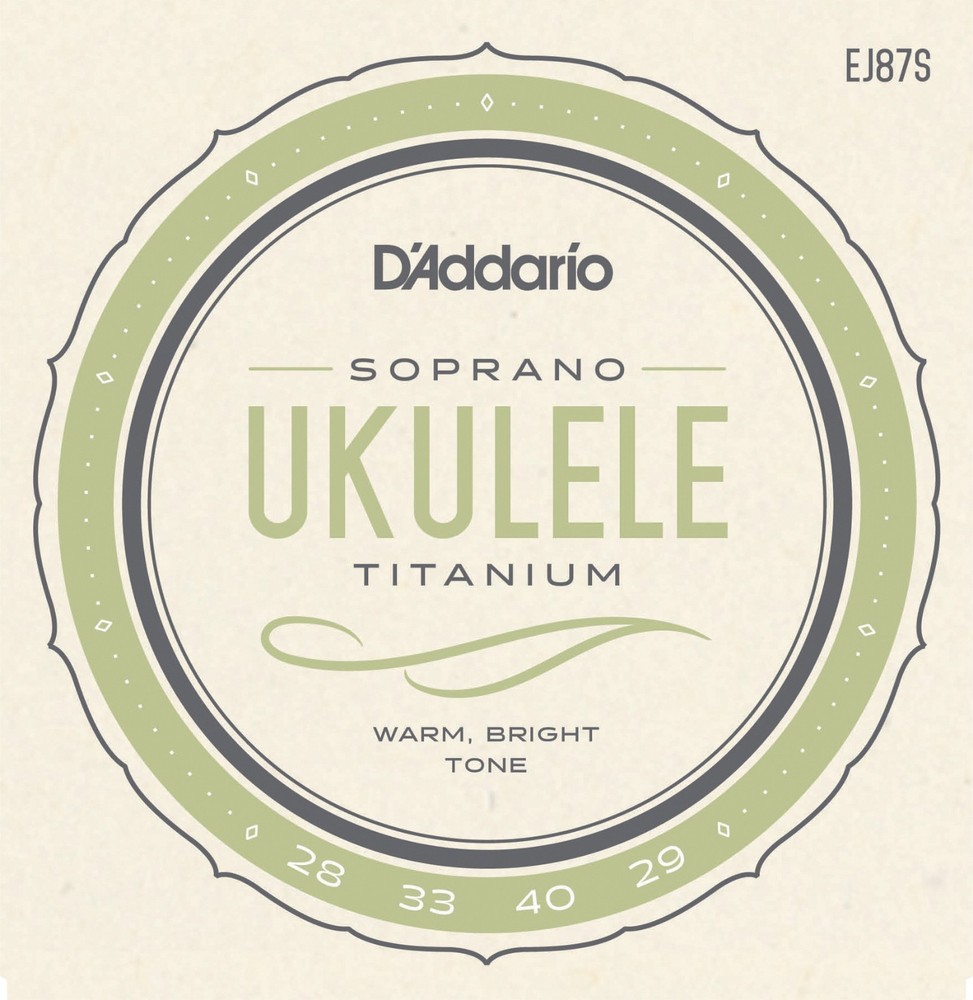 D'Addario EJ87S T2 Titanium Soprano Ukulele Uke Strings