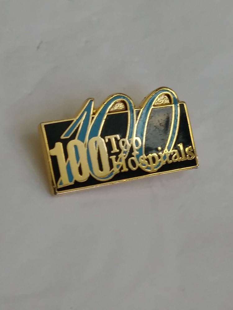 100 Top Hospitals Lapel Hat Jacket Pin