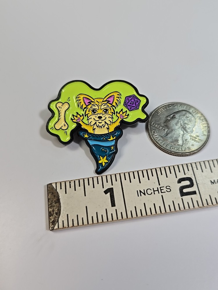 Wizard Hat With Magic Dog Lapel Pin