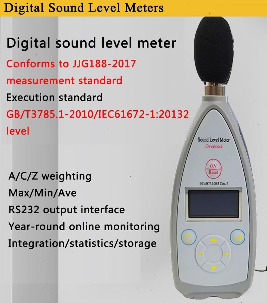 Type 2 Noise Meter Sound Level Meter Tester with Integrating Function 30~130dBA
