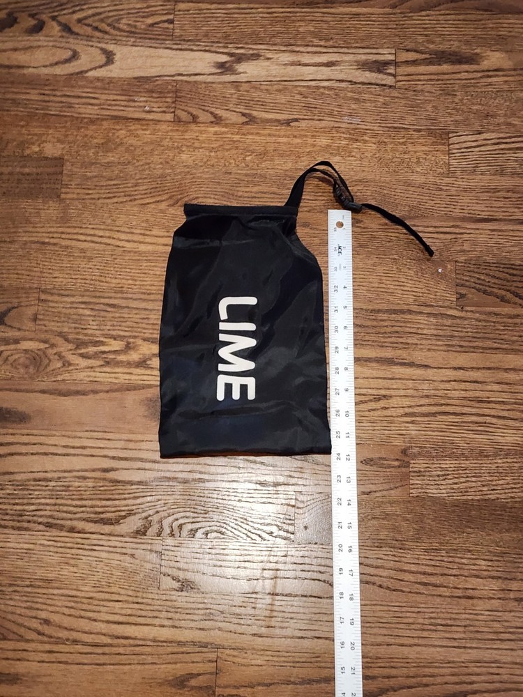 Lime Weatherproof Bungee Pouch – Collection Pouch / Sack Hook & Loop Bottom