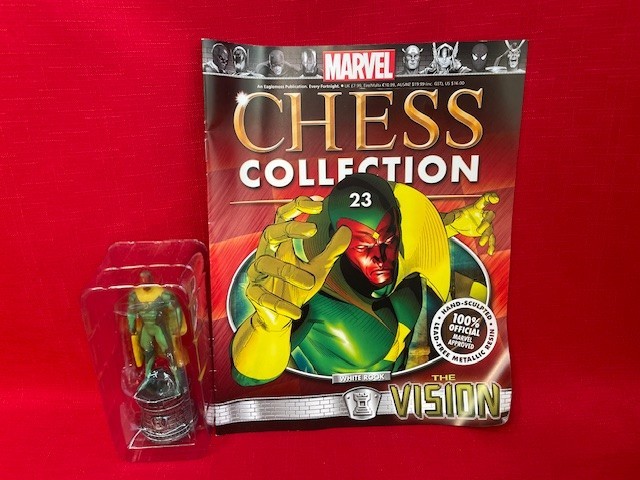 MARVEL CHESS FIG COLL MAG #23-VISION-WHITE ROOK- EAGLEMOSS PUBLICATIONS LTD