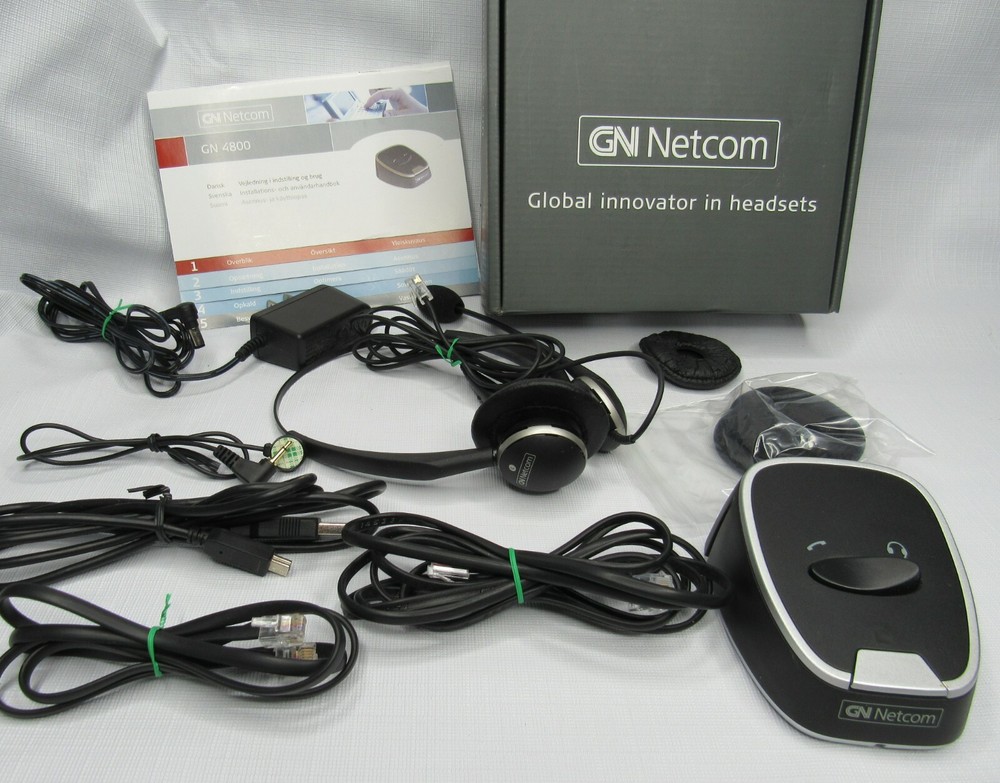 GN Netcom GN 4800 48491-09 Comes with Everything Shown in Photos Bundle